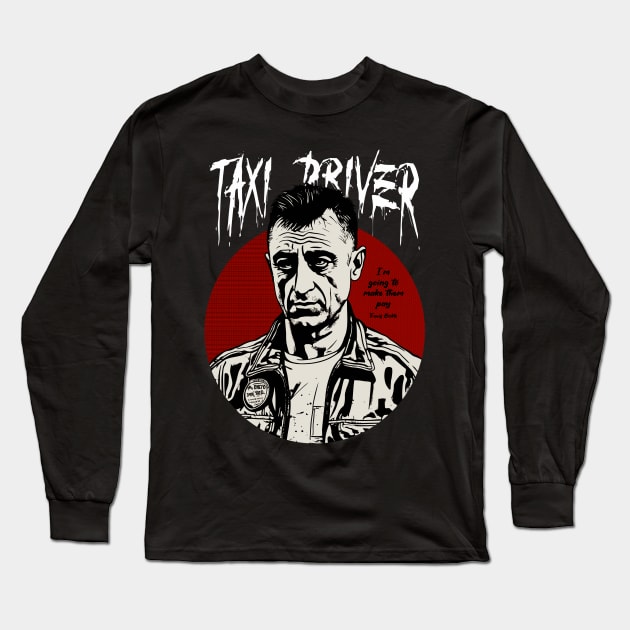 Travis Bickle Long Sleeve T-Shirt by BAJAJU